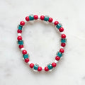 Wren | Sea Green, Cherry, and White | Summer