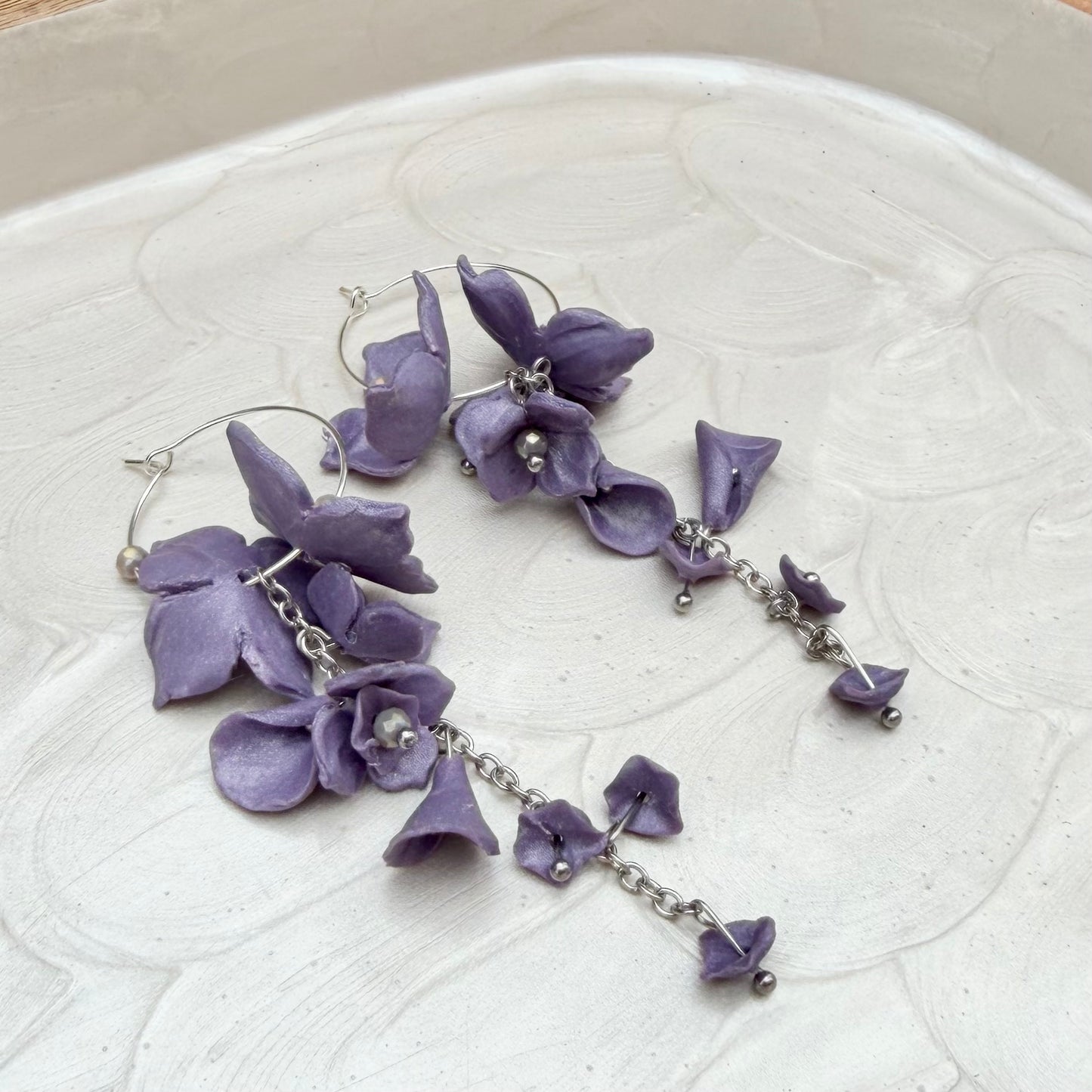 Amelia | Floral Hoop | Customizable