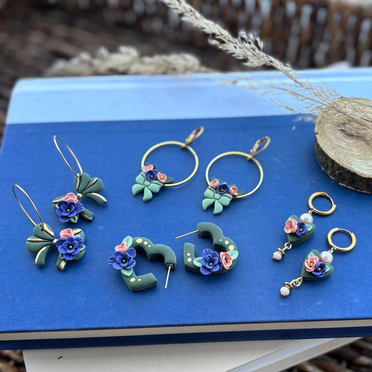 Lyla | Bow Hoops | Autumn