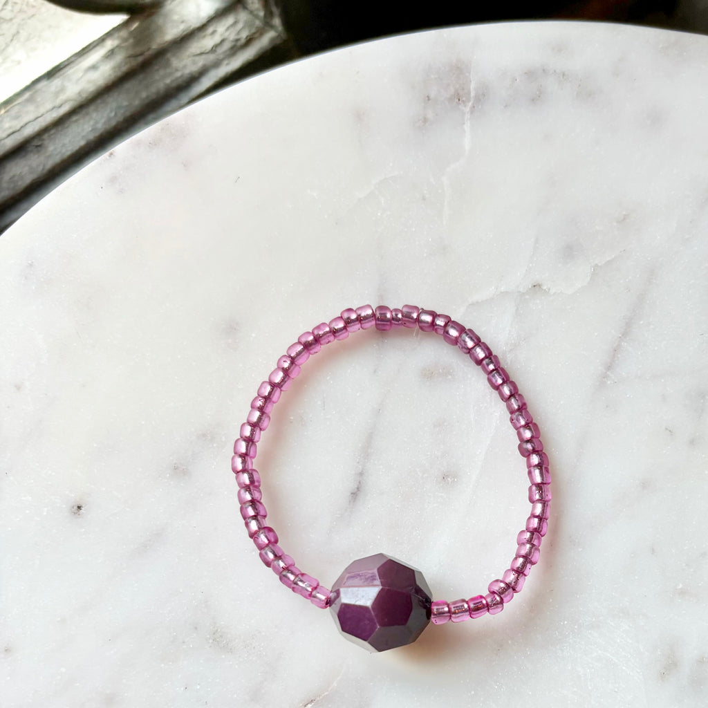 Statement Bracelets | Amethyst and Plum | Summer