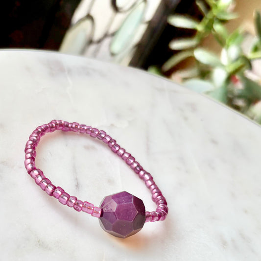 Statement Bracelets | Amethyst and Plum | Summer