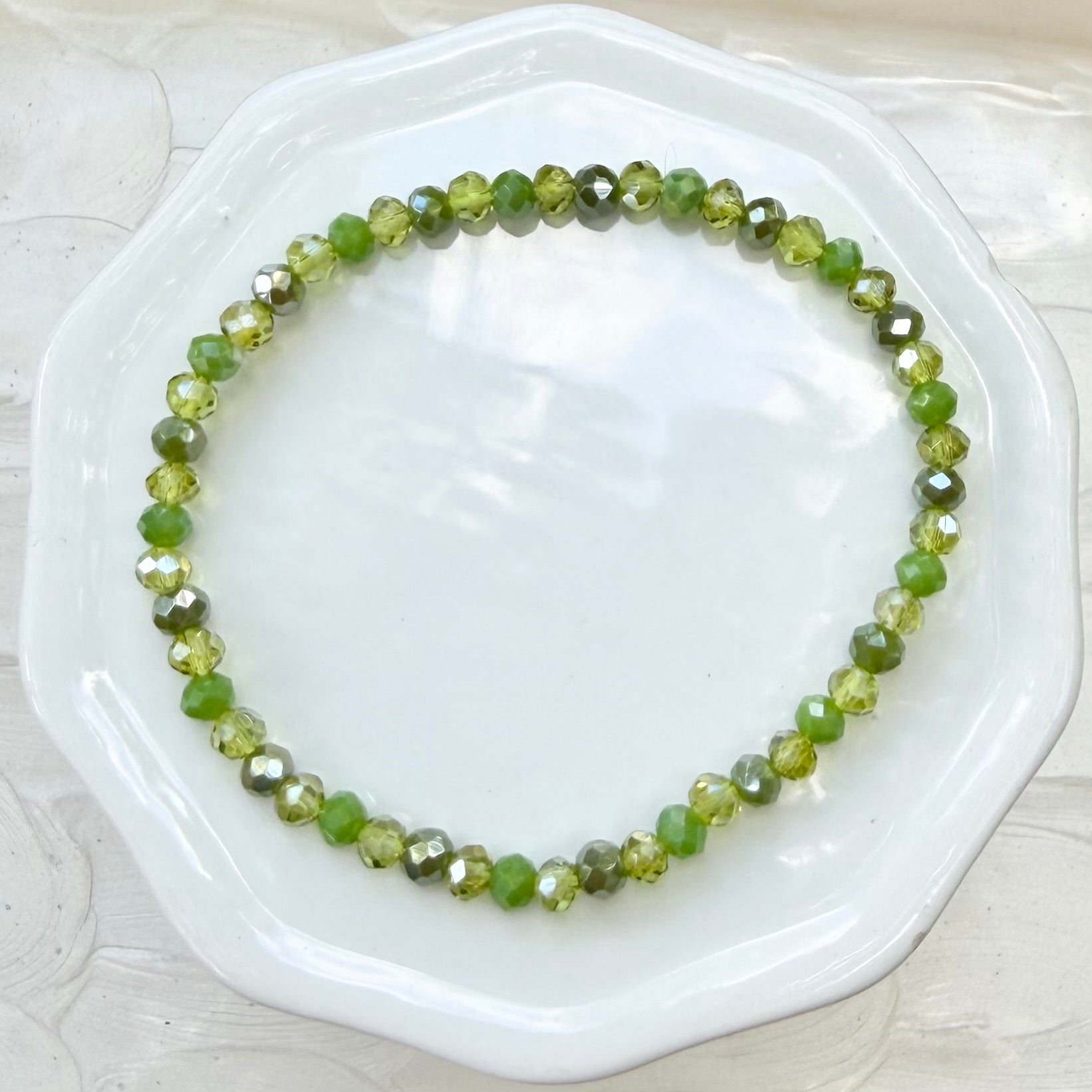 Malia | Grass Green and Lime Green Bracelet | Autumn