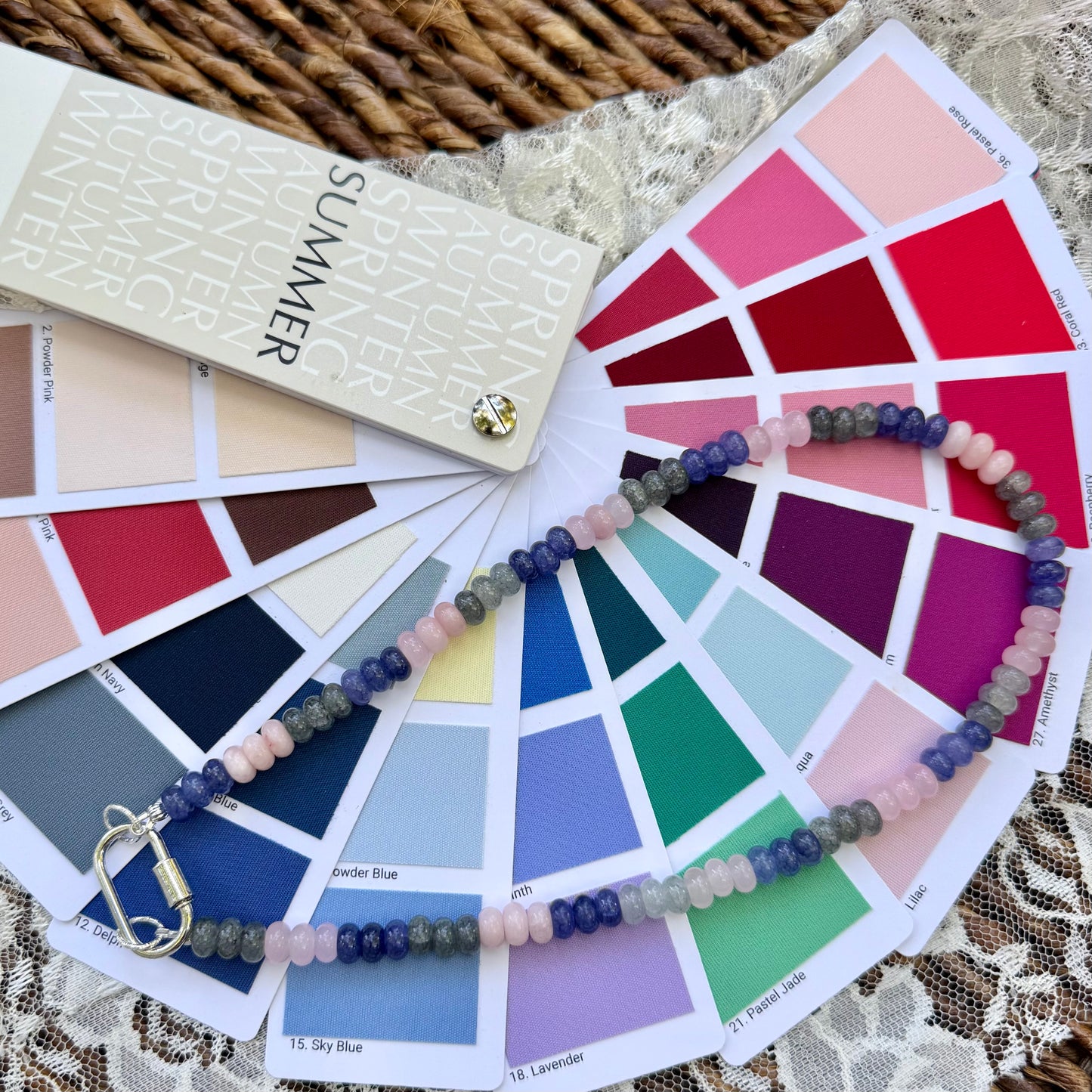 Ava | Pink, Blue, Grey | Summer
