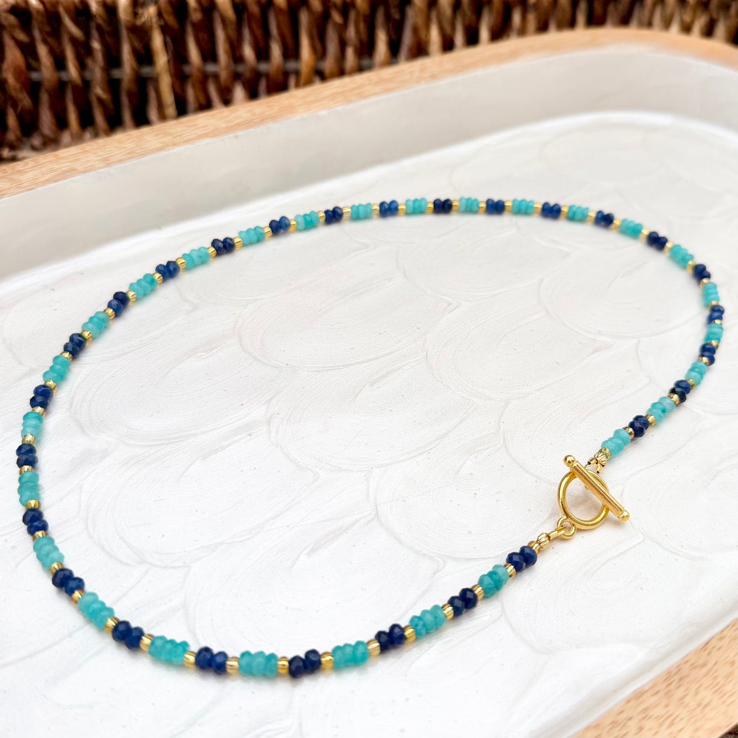 Luciana | Bright Navy and Aquamarine | Spring