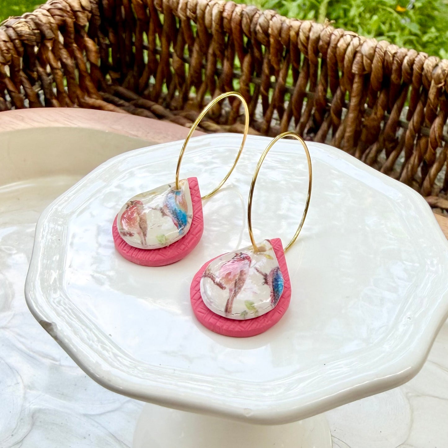 Gwen | Teardrop Hoops | Spring