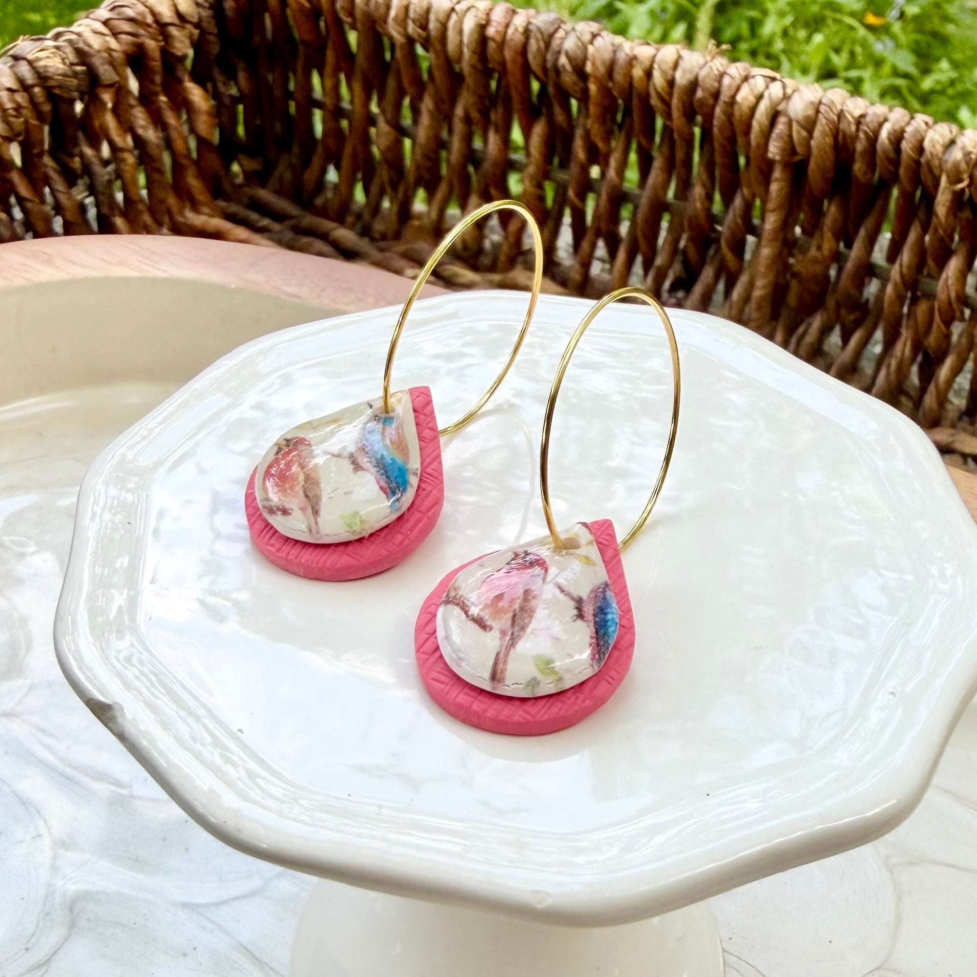 Gwen | Teardrop Hoops | Spring