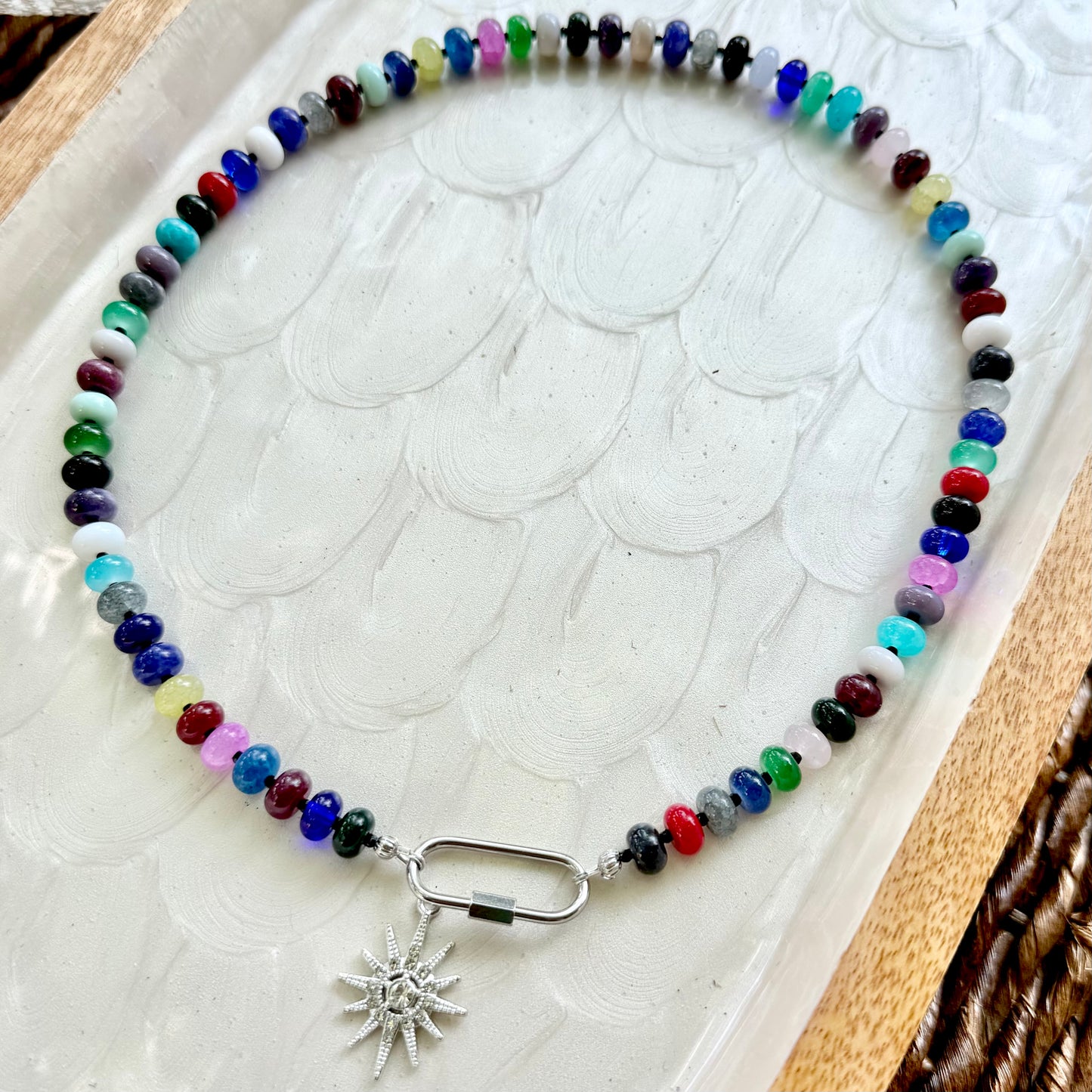 Ava | Scattered Multi with Black Faceted Spacers | Winter