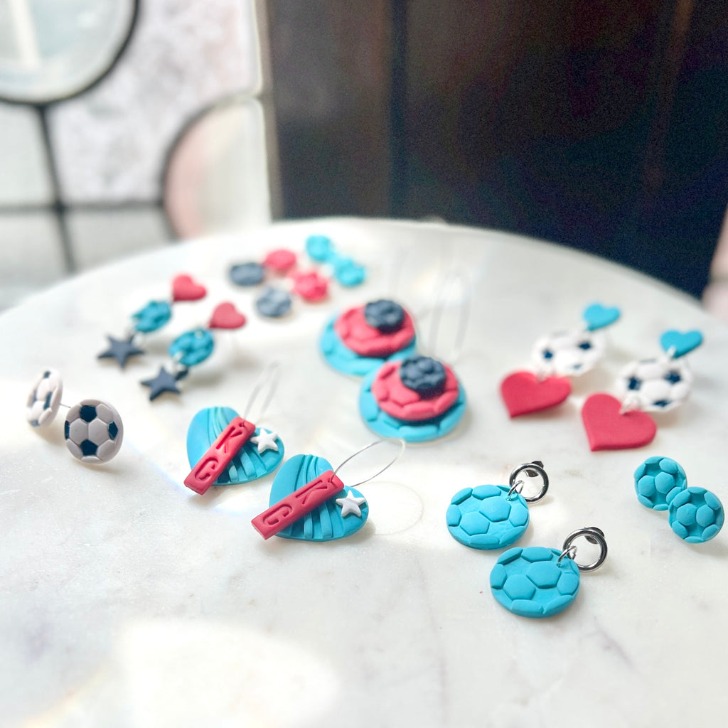 Current | Teal Soccer Ball Stud | Kansas City Current