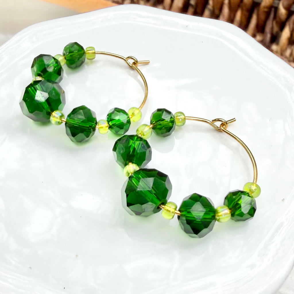 Malia | Forest Green and Lime Green | Autumn