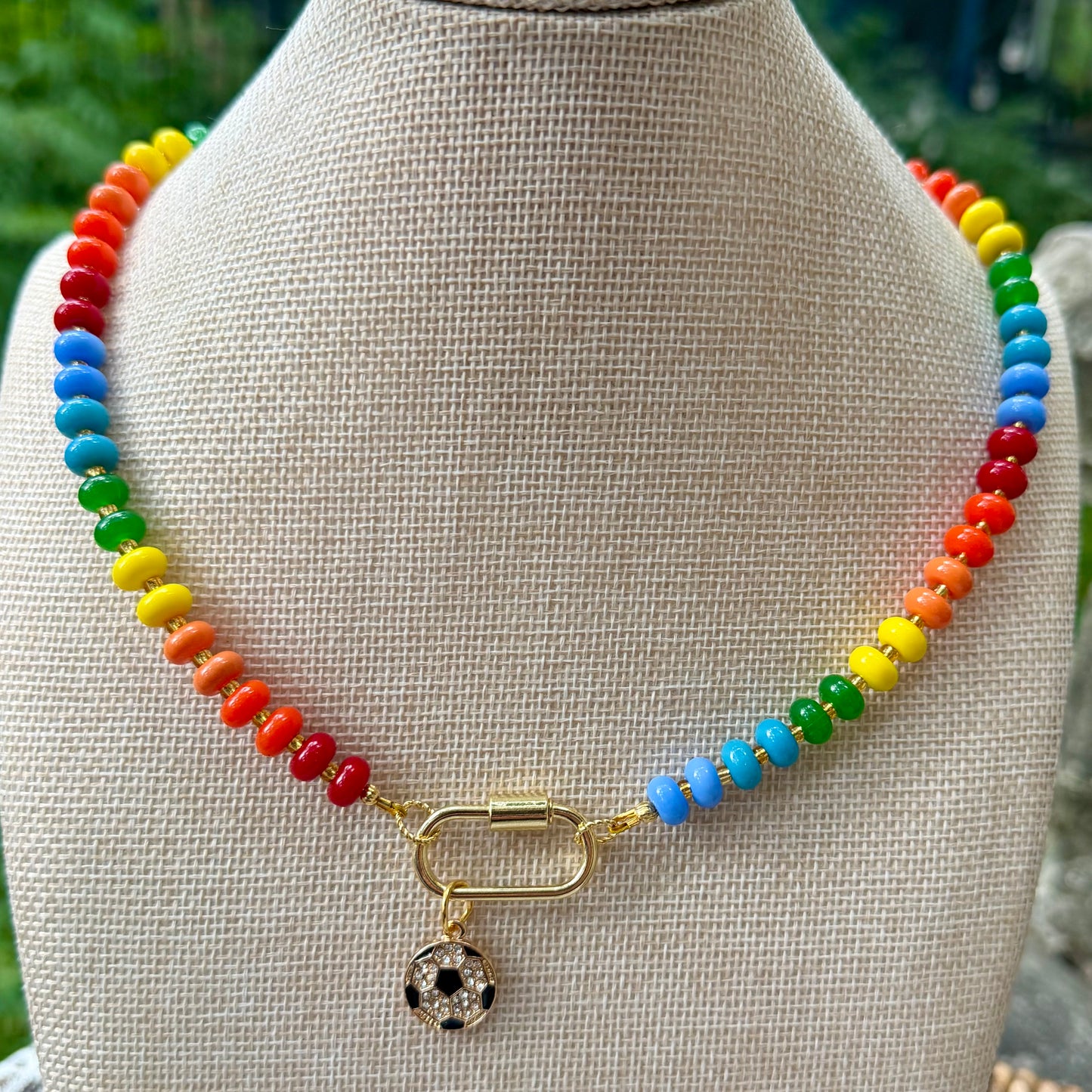 Ava | Rainbow with Gold Spacers | Bright Spring