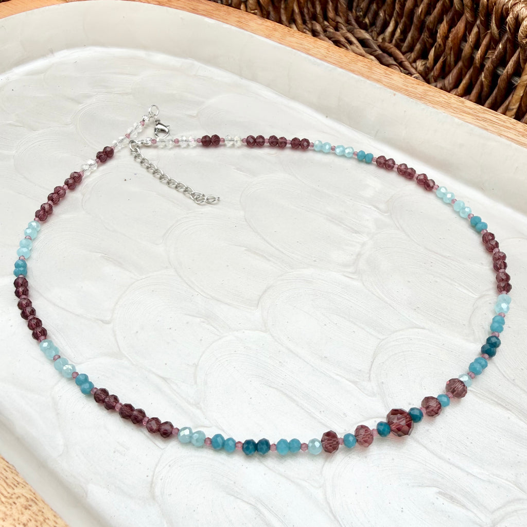 Luciana | Plum, Sea Green, Sky Blue, Powder Blue | Summer