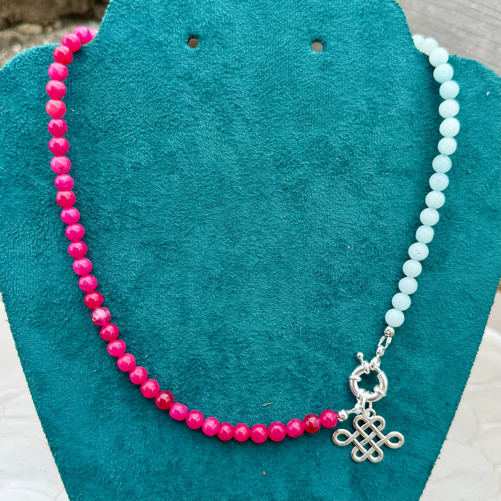 Natalie | Magenta and Ice Blue | Winter