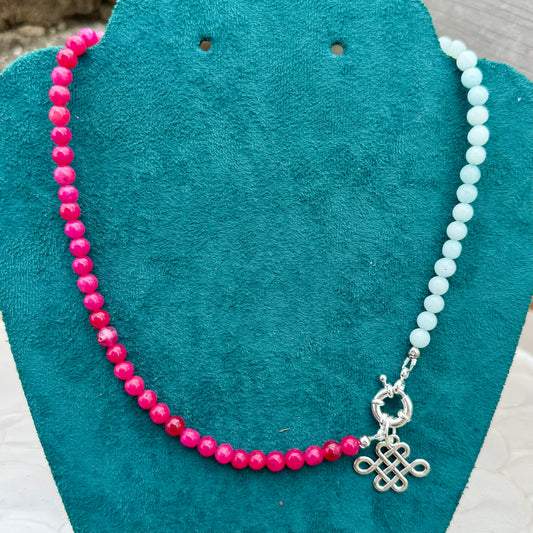 Natalie | Magenta and Ice Blue | Winter