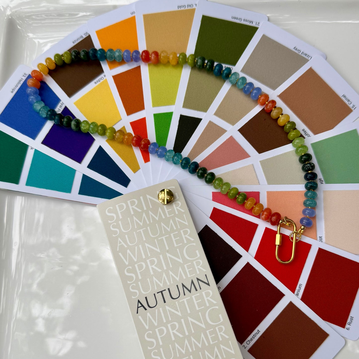 Ava | Orange, Yellow, Blue, and Green | True Autumn