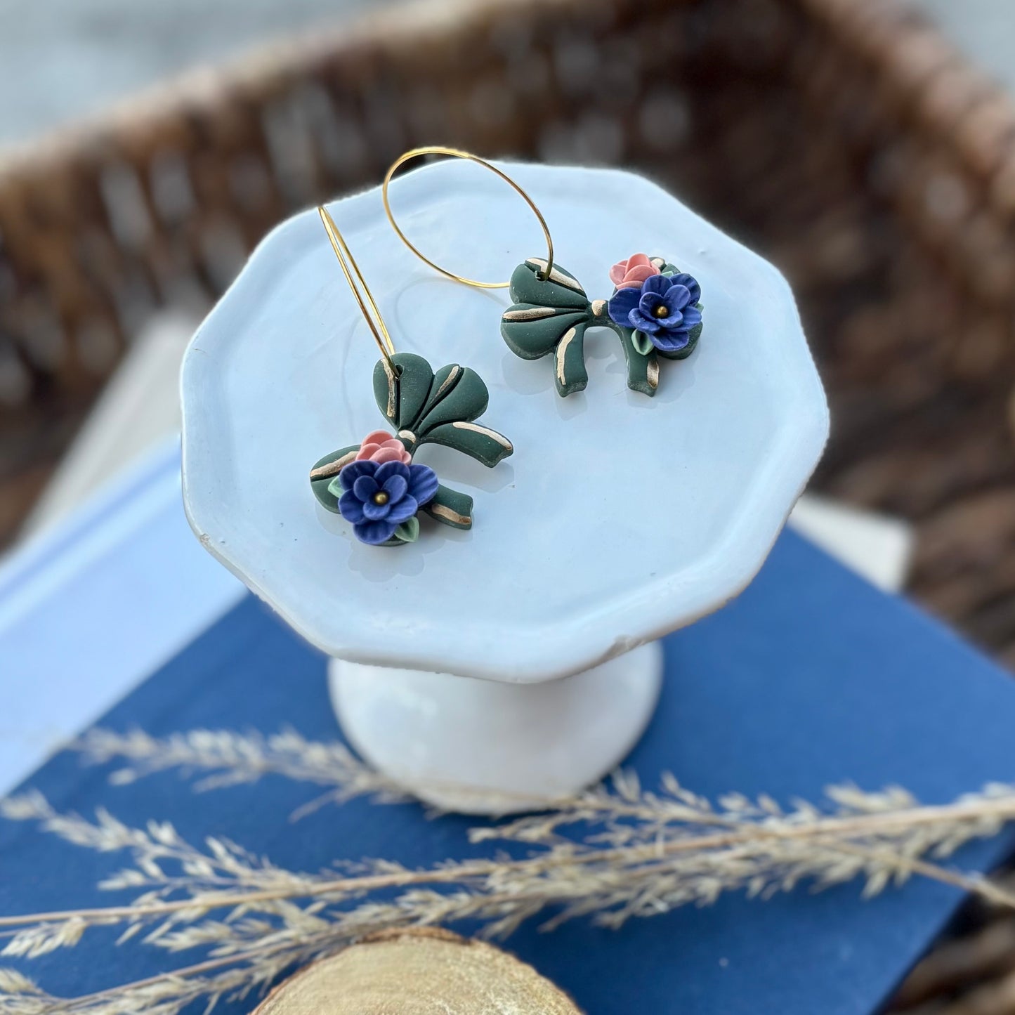 Lyla | Bow Hoops | Autumn