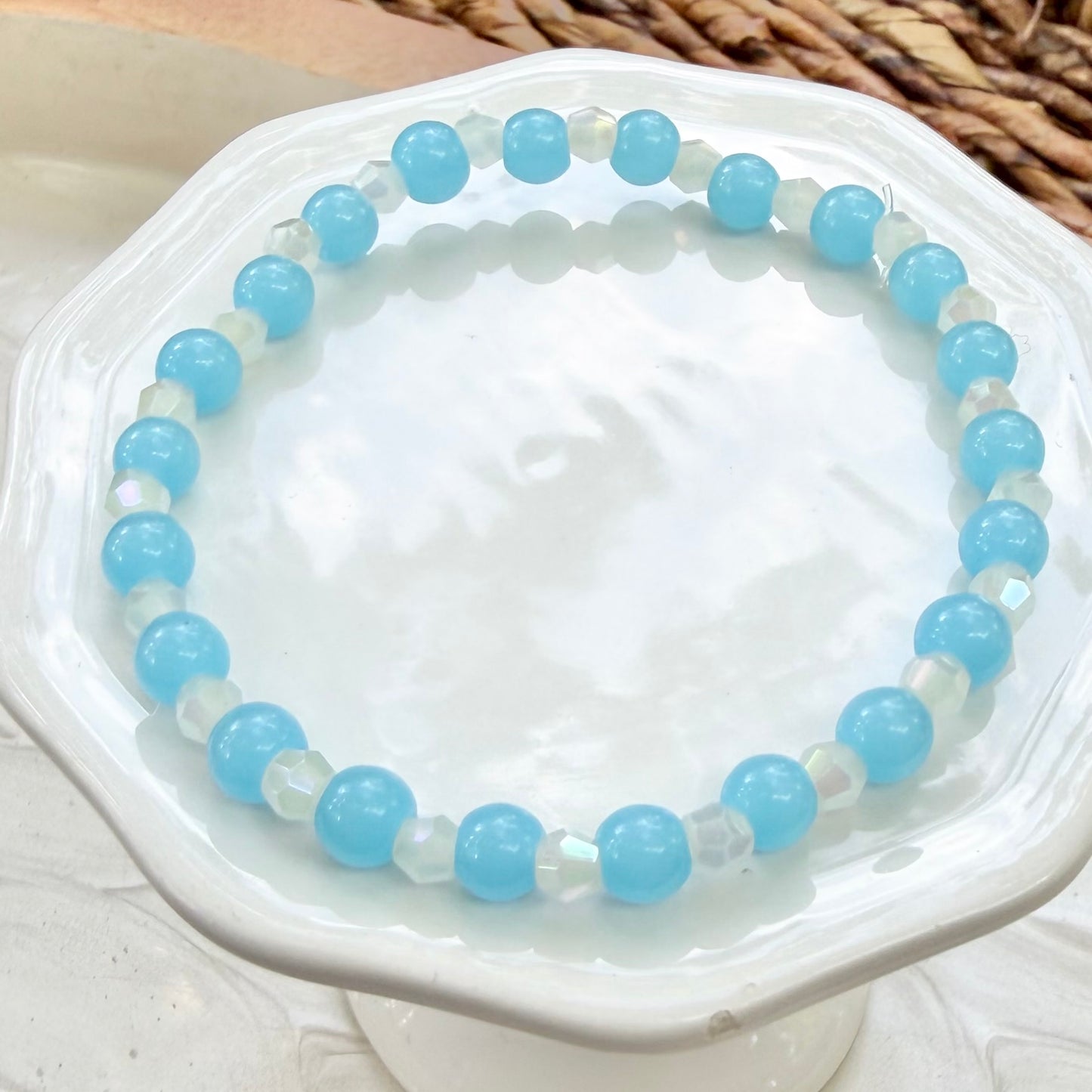 Zoe | Sky Blue and Soft White | Summer