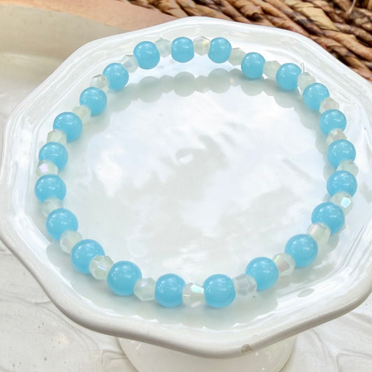 Zoe | Sky Blue and Soft White | Summer
