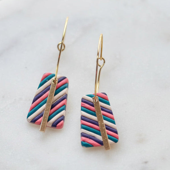 Kya | Rectangular Hoops | Autumn
