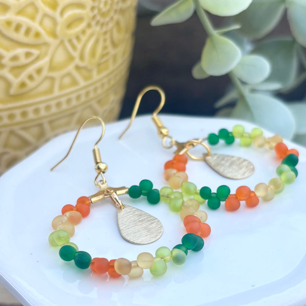 Jayla | Lime Green, Grass Green, Orange, Old Gold | Autumn