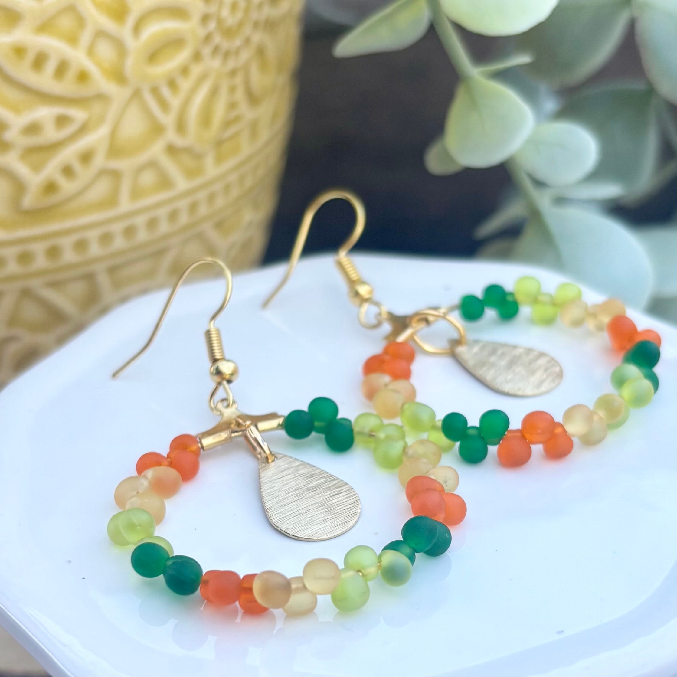 Jayla | Lime Green, Grass Green, Orange, Old Gold | Autumn