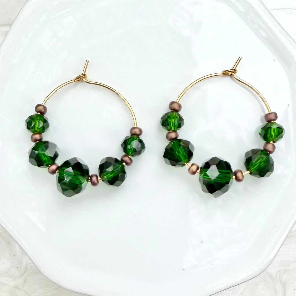 Malia | Forest Green and Bronze | Autumn