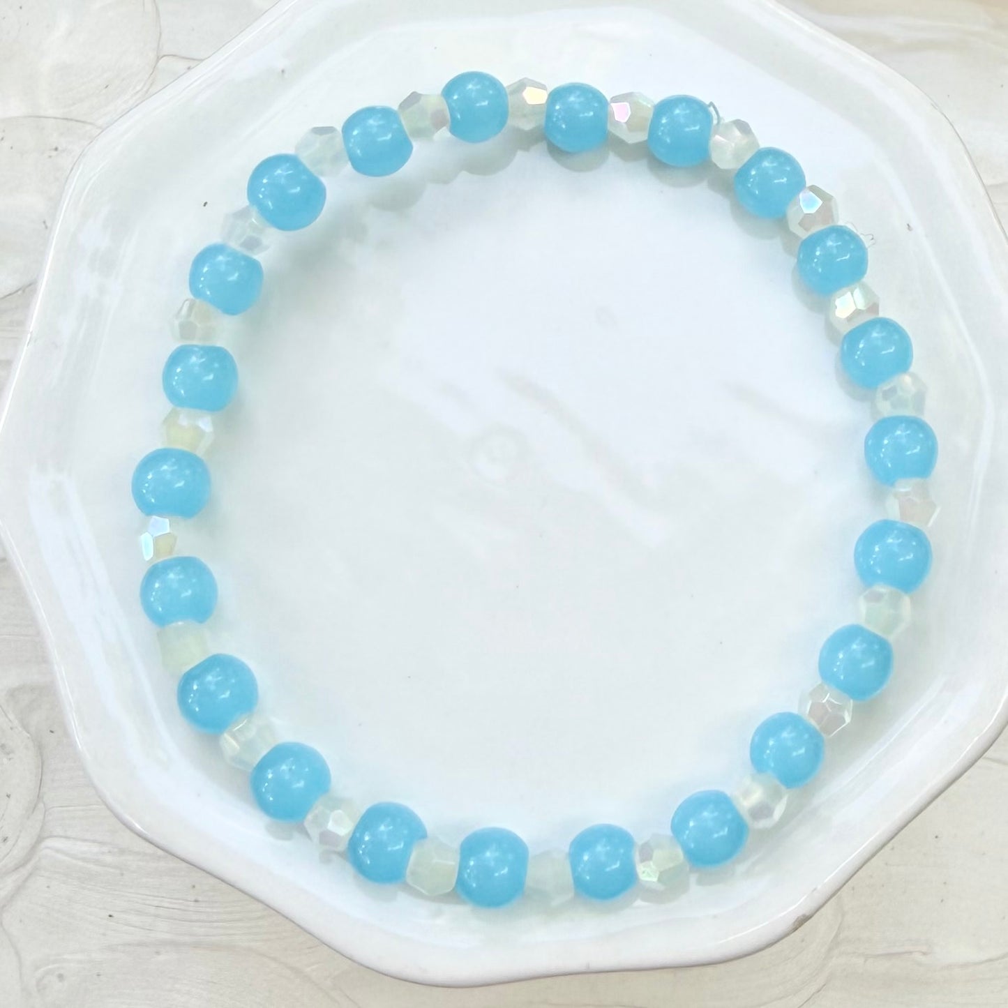 Zoe | Sky Blue and Soft White | Summer
