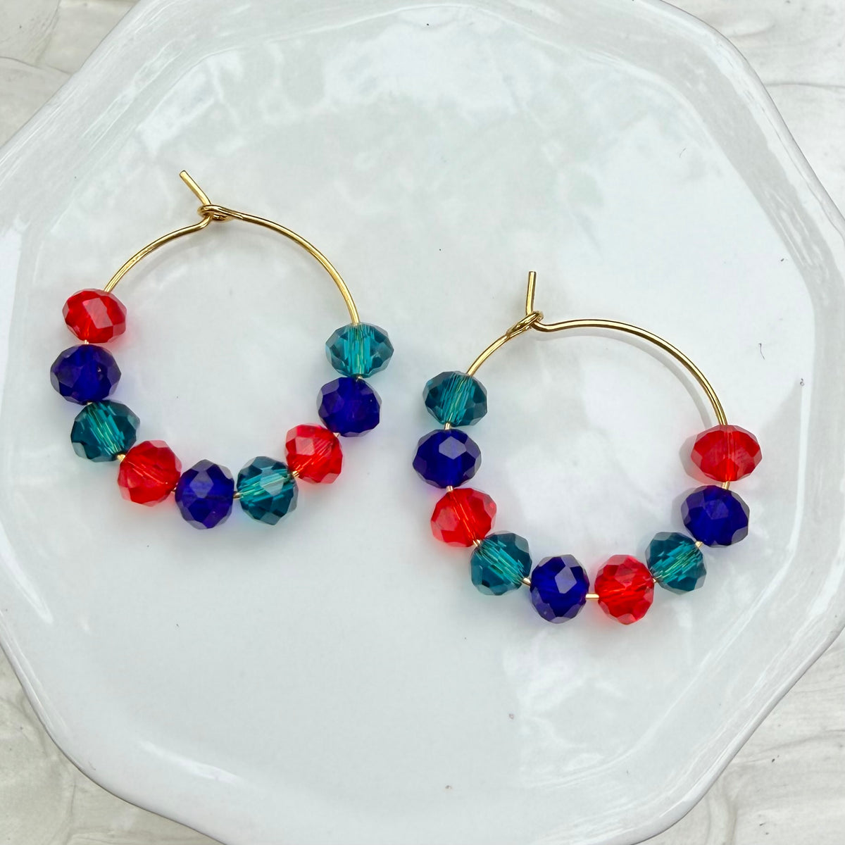 Malia | Poppy, Bright Navy, Turquoise | Spring
