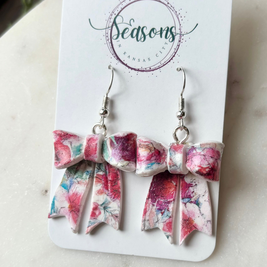Bows | Floral Print | Winter